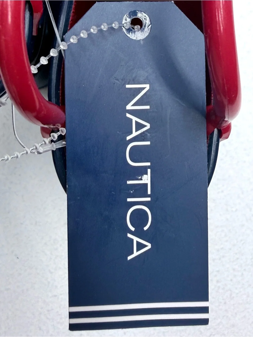 Nautica Everett Rain Boots Kids 5T Navy Red Anchor NWT